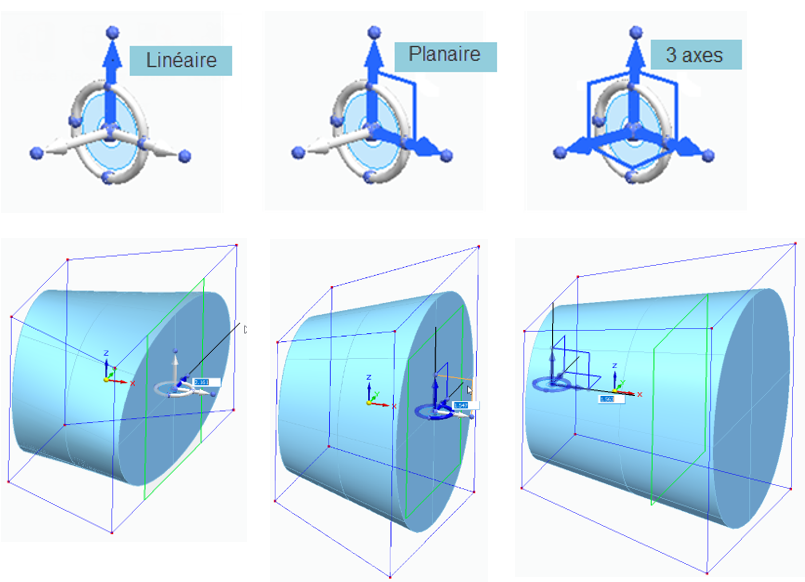 Modification de l'échelle de la cage Nouveautés Solid Edge 2021 Surfacique